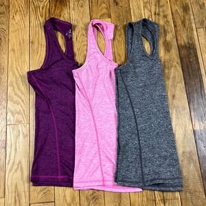 ICYZONE Women's Athletic Tank Tops Racerback Activewear‎ Workout Tops Set of 3